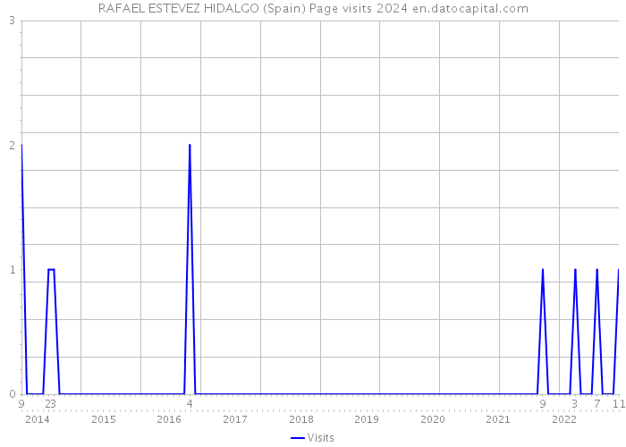 RAFAEL ESTEVEZ HIDALGO (Spain) Page visits 2024 