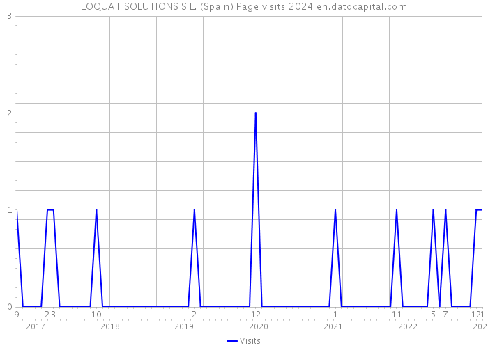 LOQUAT SOLUTIONS S.L. (Spain) Page visits 2024 