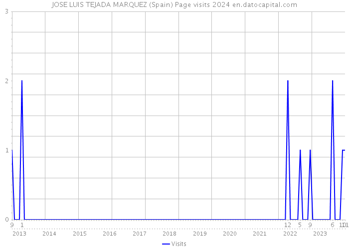 JOSE LUIS TEJADA MARQUEZ (Spain) Page visits 2024 