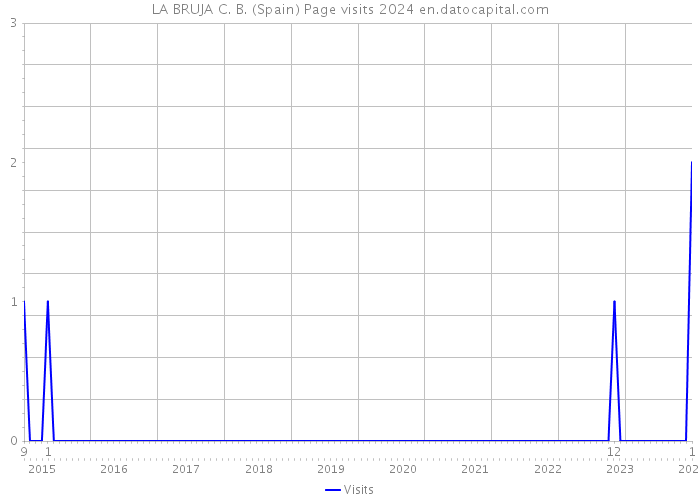 LA BRUJA C. B. (Spain) Page visits 2024 