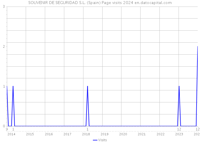 SOUVENIR DE SEGURIDAD S.L. (Spain) Page visits 2024 