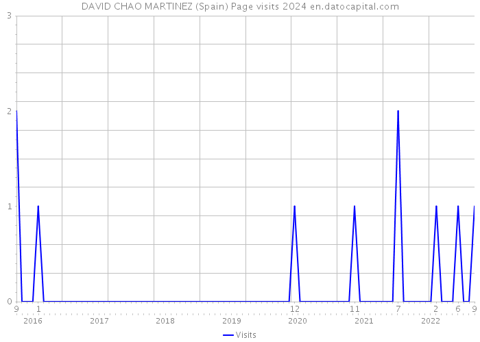 DAVID CHAO MARTINEZ (Spain) Page visits 2024 