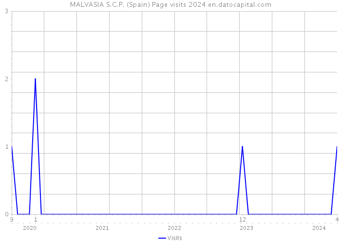 MALVASIA S.C.P. (Spain) Page visits 2024 