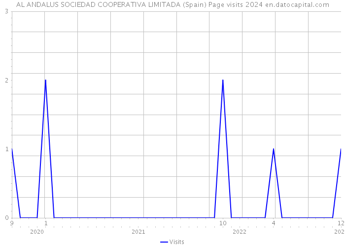 AL ANDALUS SOCIEDAD COOPERATIVA LIMITADA (Spain) Page visits 2024 