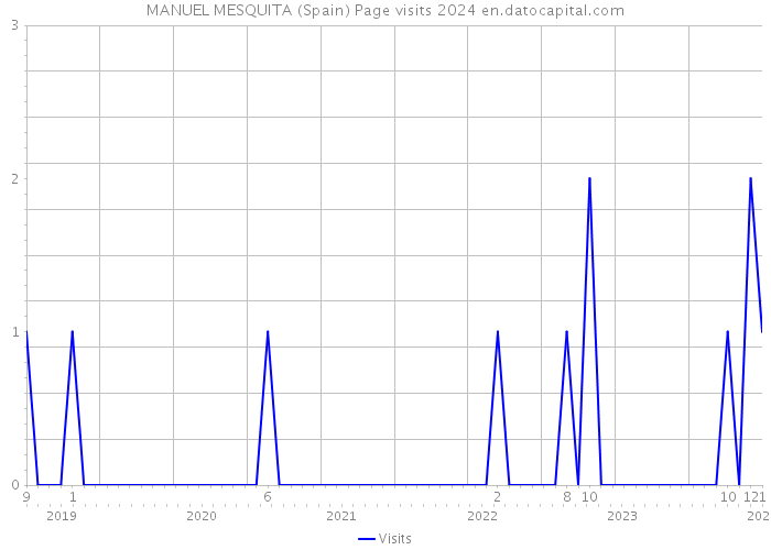 MANUEL MESQUITA (Spain) Page visits 2024 