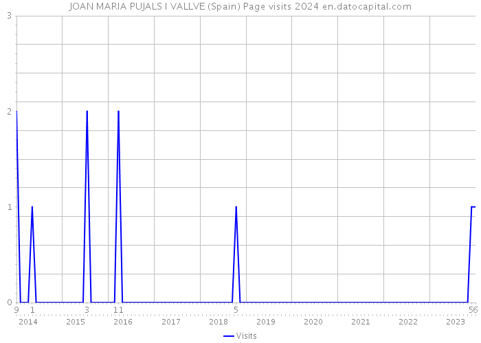 JOAN MARIA PUJALS I VALLVE (Spain) Page visits 2024 