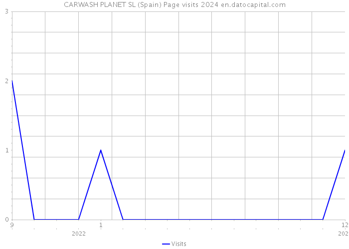 CARWASH PLANET SL (Spain) Page visits 2024 