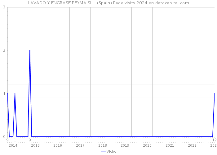 LAVADO Y ENGRASE PEYMA SLL. (Spain) Page visits 2024 