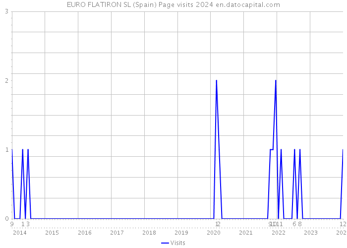EURO FLATIRON SL (Spain) Page visits 2024 