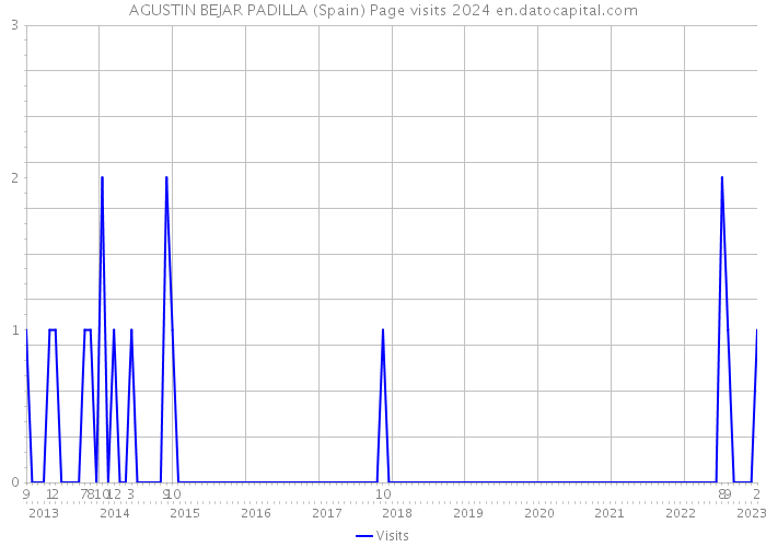 AGUSTIN BEJAR PADILLA (Spain) Page visits 2024 
