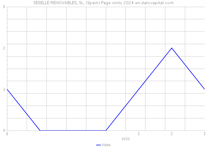 SESELLE RENOVABLES, SL. (Spain) Page visits 2024 