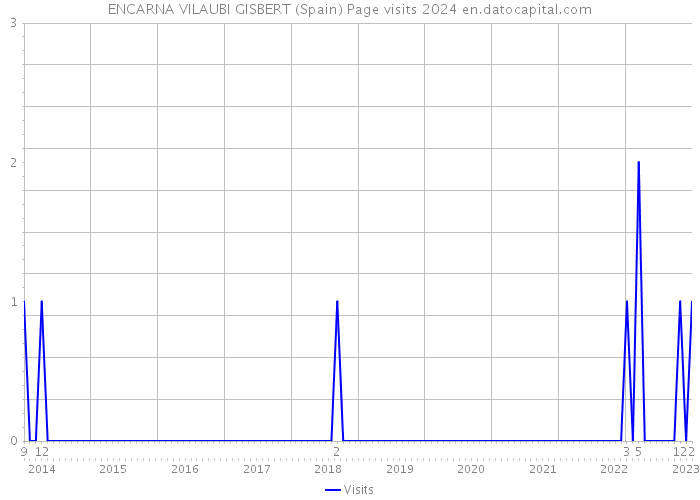 ENCARNA VILAUBI GISBERT (Spain) Page visits 2024 