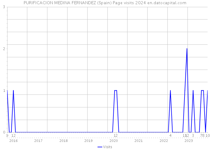 PURIFICACION MEDINA FERNANDEZ (Spain) Page visits 2024 