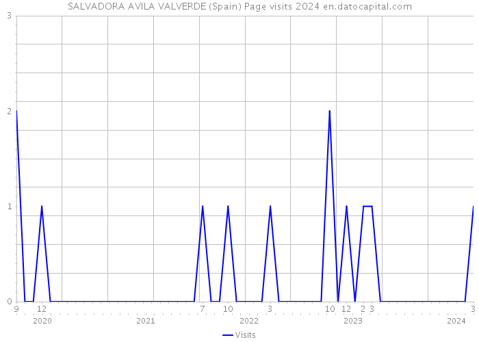 SALVADORA AVILA VALVERDE (Spain) Page visits 2024 