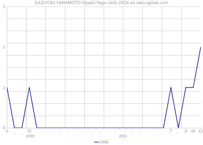 KAZUYUKI YAMAMOTO (Spain) Page visits 2024 