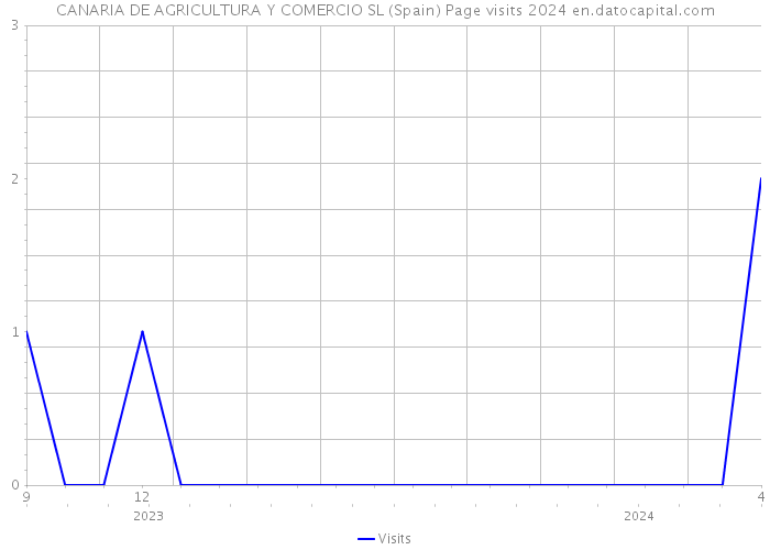 CANARIA DE AGRICULTURA Y COMERCIO SL (Spain) Page visits 2024 
