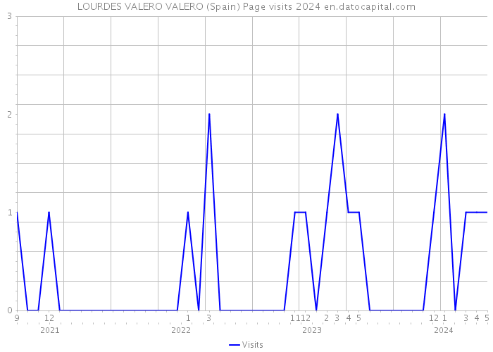 LOURDES VALERO VALERO (Spain) Page visits 2024 