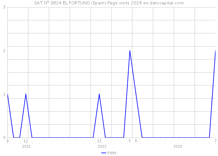 SAT Nº 9824 EL FORTUNO (Spain) Page visits 2024 