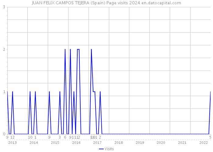 JUAN FELIX CAMPOS TEJERA (Spain) Page visits 2024 