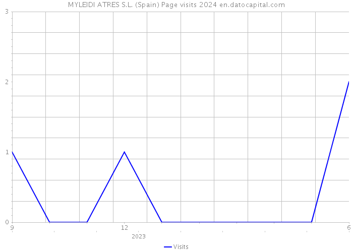 MYLEIDI ATRES S.L. (Spain) Page visits 2024 