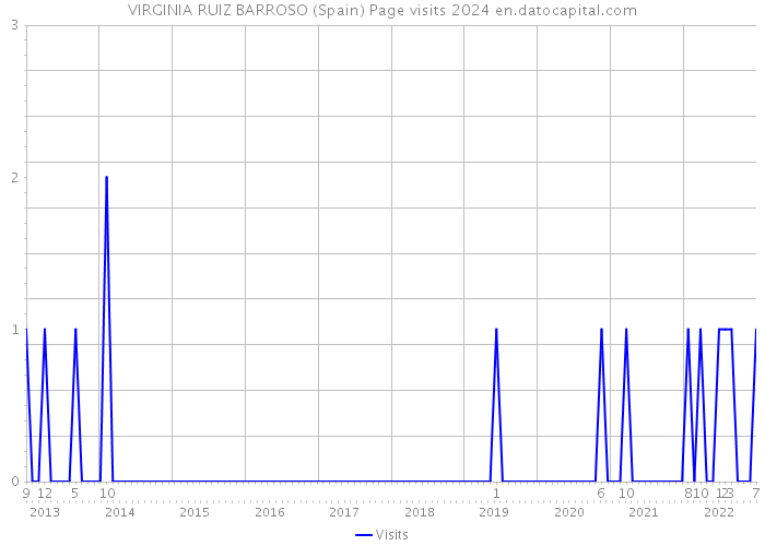 VIRGINIA RUIZ BARROSO (Spain) Page visits 2024 