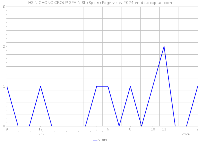 HSIN CHONG GROUP SPAIN SL (Spain) Page visits 2024 
