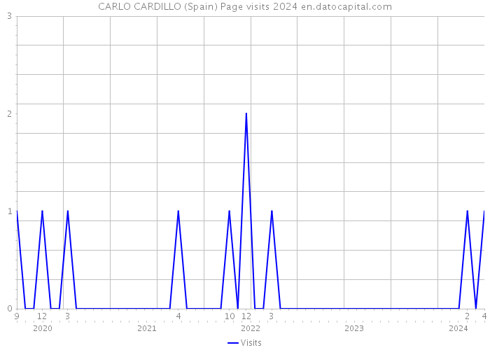 CARLO CARDILLO (Spain) Page visits 2024 