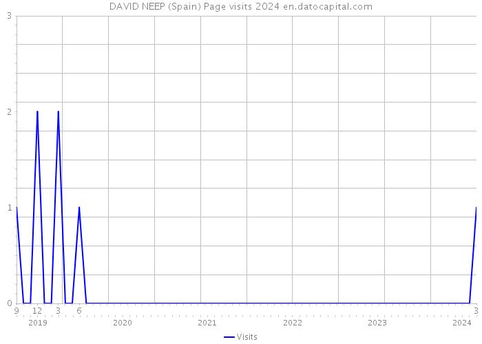 DAVID NEEP (Spain) Page visits 2024 