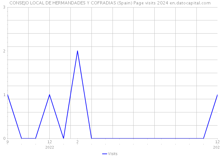CONSEJO LOCAL DE HERMANDADES Y COFRADIAS (Spain) Page visits 2024 