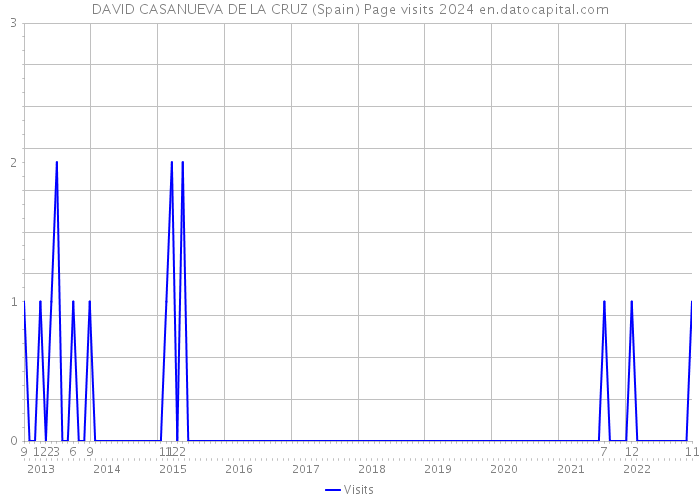 DAVID CASANUEVA DE LA CRUZ (Spain) Page visits 2024 
