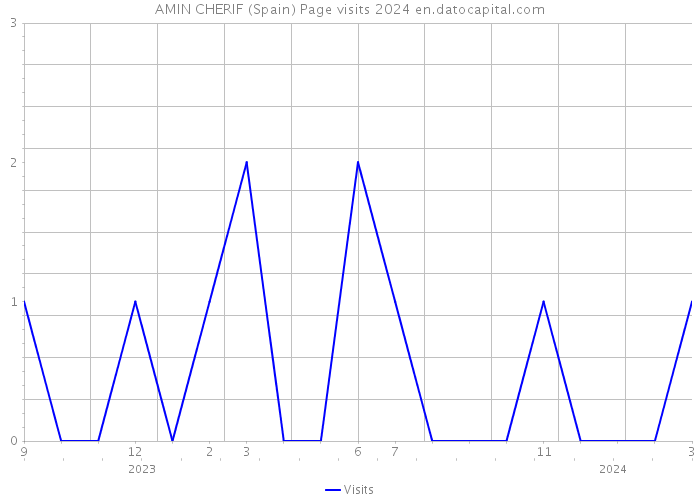 AMIN CHERIF (Spain) Page visits 2024 