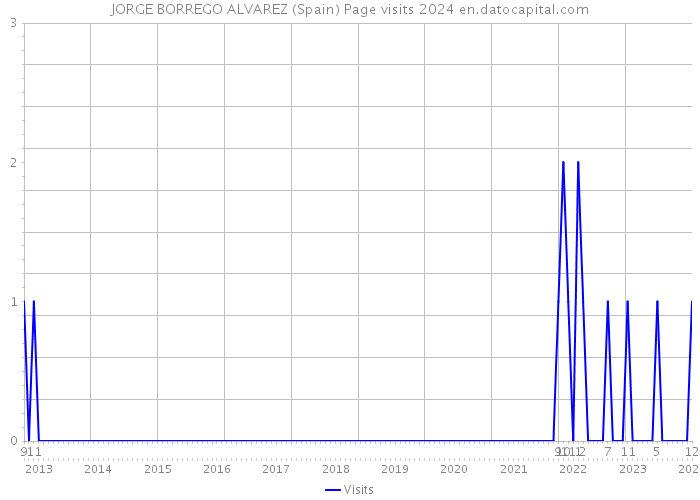 JORGE BORREGO ALVAREZ (Spain) Page visits 2024 