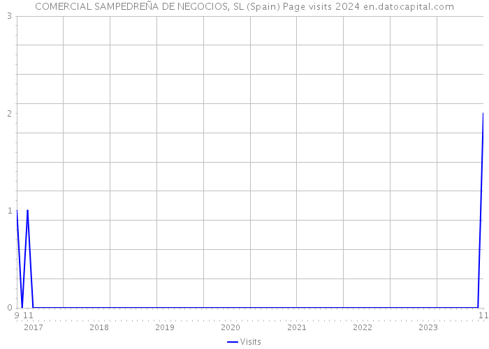 COMERCIAL SAMPEDREÑA DE NEGOCIOS, SL (Spain) Page visits 2024 
