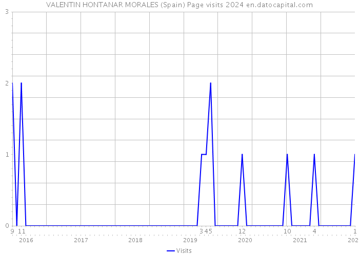 VALENTIN HONTANAR MORALES (Spain) Page visits 2024 