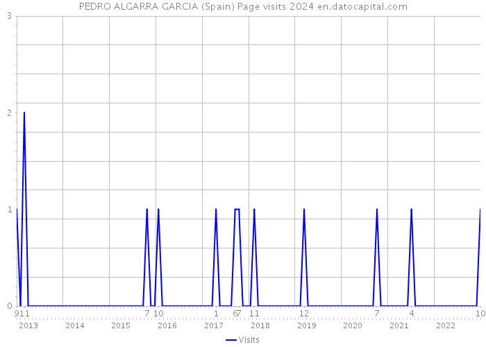 PEDRO ALGARRA GARCIA (Spain) Page visits 2024 