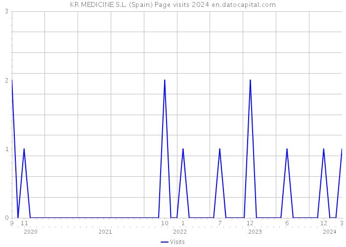 KR MEDICINE S.L. (Spain) Page visits 2024 