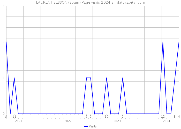 LAURENT BESSON (Spain) Page visits 2024 