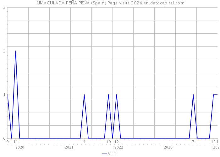 INMACULADA PEÑA PEÑA (Spain) Page visits 2024 