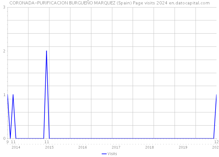 CORONADA-PURIFICACION BURGUEÑO MARQUEZ (Spain) Page visits 2024 