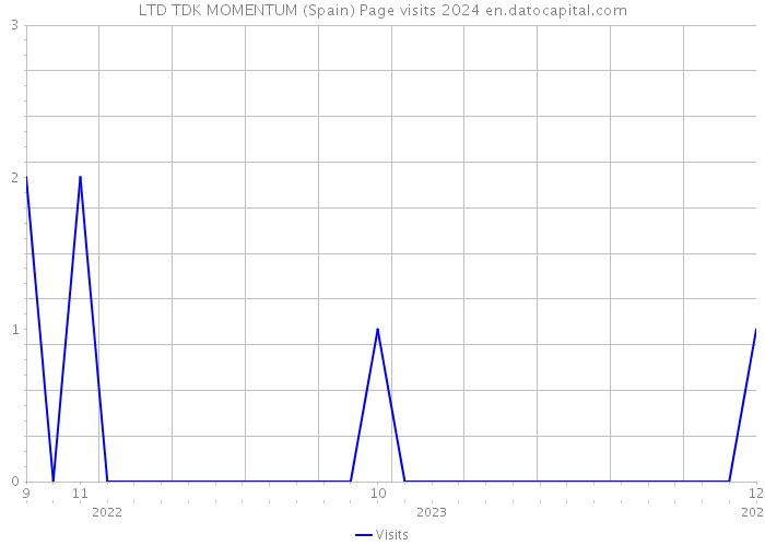 LTD TDK MOMENTUM (Spain) Page visits 2024 