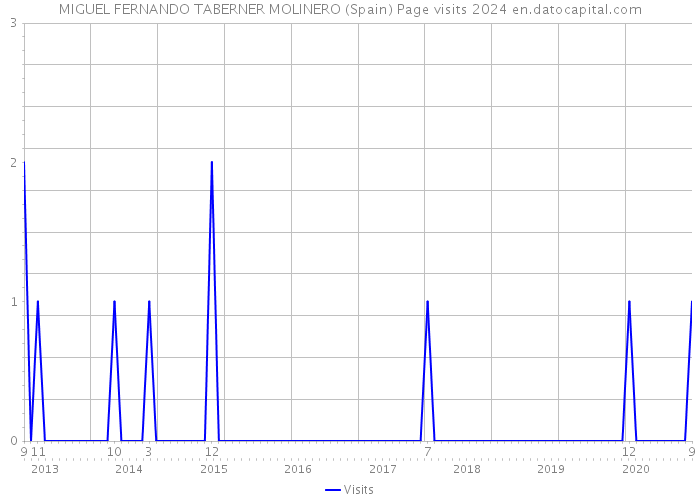 MIGUEL FERNANDO TABERNER MOLINERO (Spain) Page visits 2024 