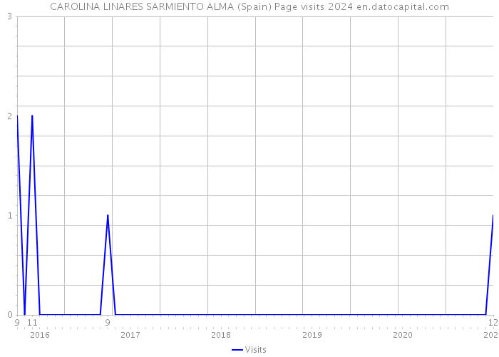 CAROLINA LINARES SARMIENTO ALMA (Spain) Page visits 2024 