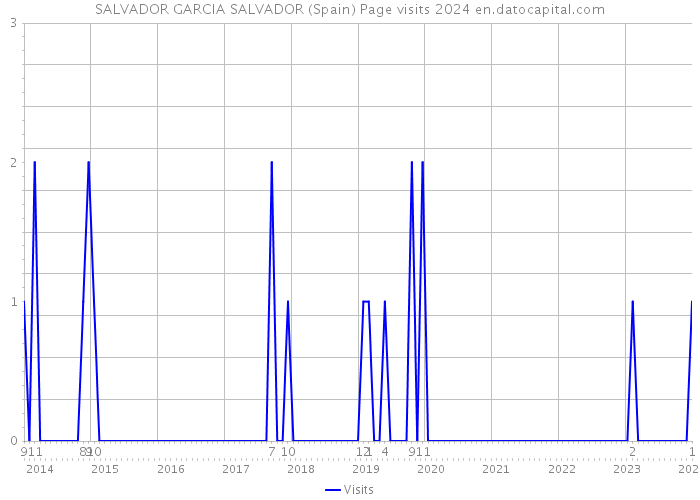 SALVADOR GARCIA SALVADOR (Spain) Page visits 2024 