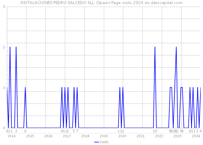 INSTALACIONES PEDRO SALCEDO SLL. (Spain) Page visits 2024 