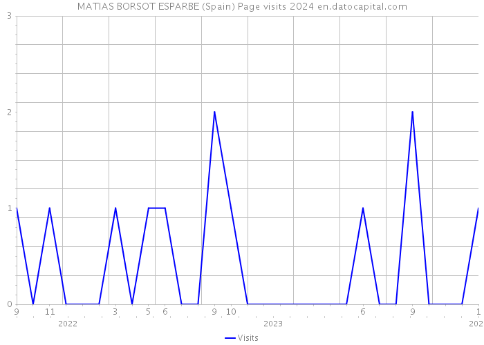 MATIAS BORSOT ESPARBE (Spain) Page visits 2024 