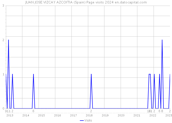 JUAN JOSE VIZCAY AZCOITIA (Spain) Page visits 2024 