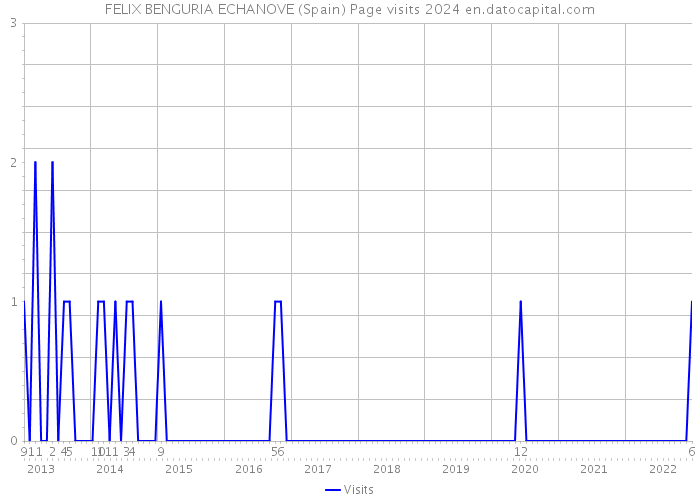 FELIX BENGURIA ECHANOVE (Spain) Page visits 2024 