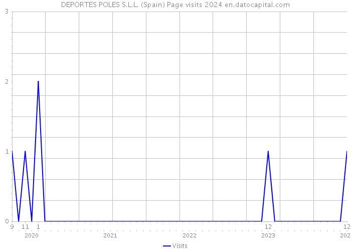DEPORTES POLES S.L.L. (Spain) Page visits 2024 