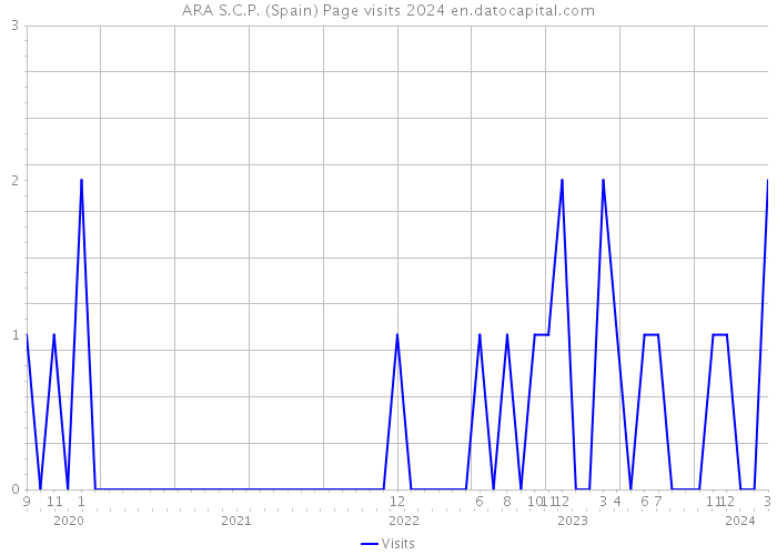 ARA S.C.P. (Spain) Page visits 2024 