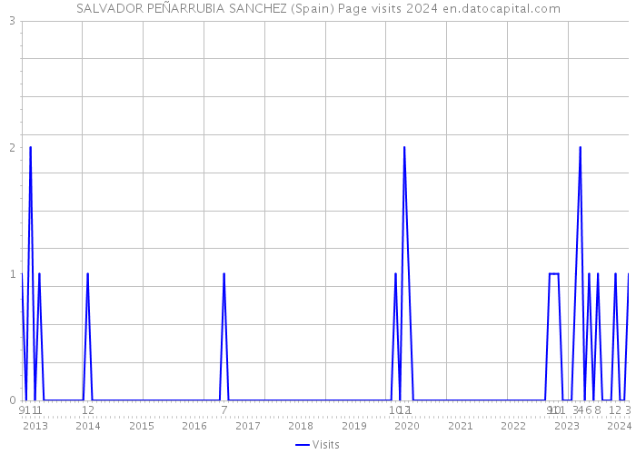 SALVADOR PEÑARRUBIA SANCHEZ (Spain) Page visits 2024 